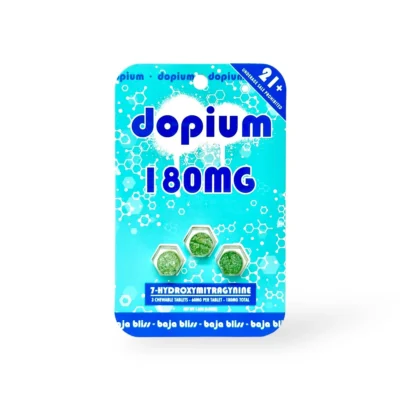 dopium 7-Hydroxymitragynine Chewable Tablets Baja Bliss 60mg Per Tablet