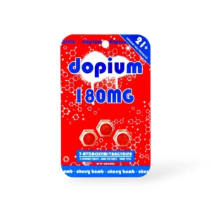 dopium 7-Hydroxymitragynine Chewable Tablets Cherry Bomb 60mg Per Tablet